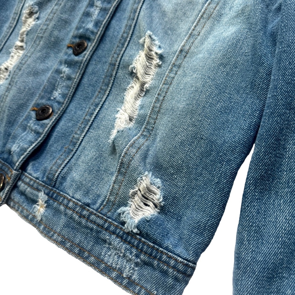 Highway Jeans Grunge Distressed Denim Jacket - Picture 5 of 5